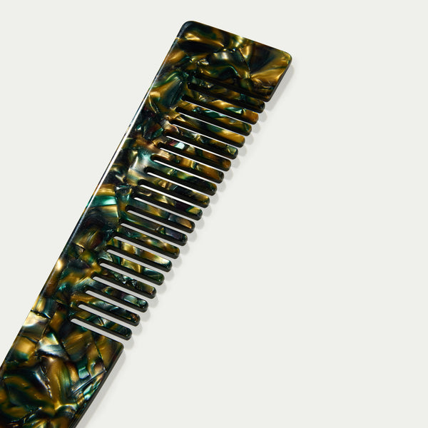 Swirl Comb - Green Tortoiseshell