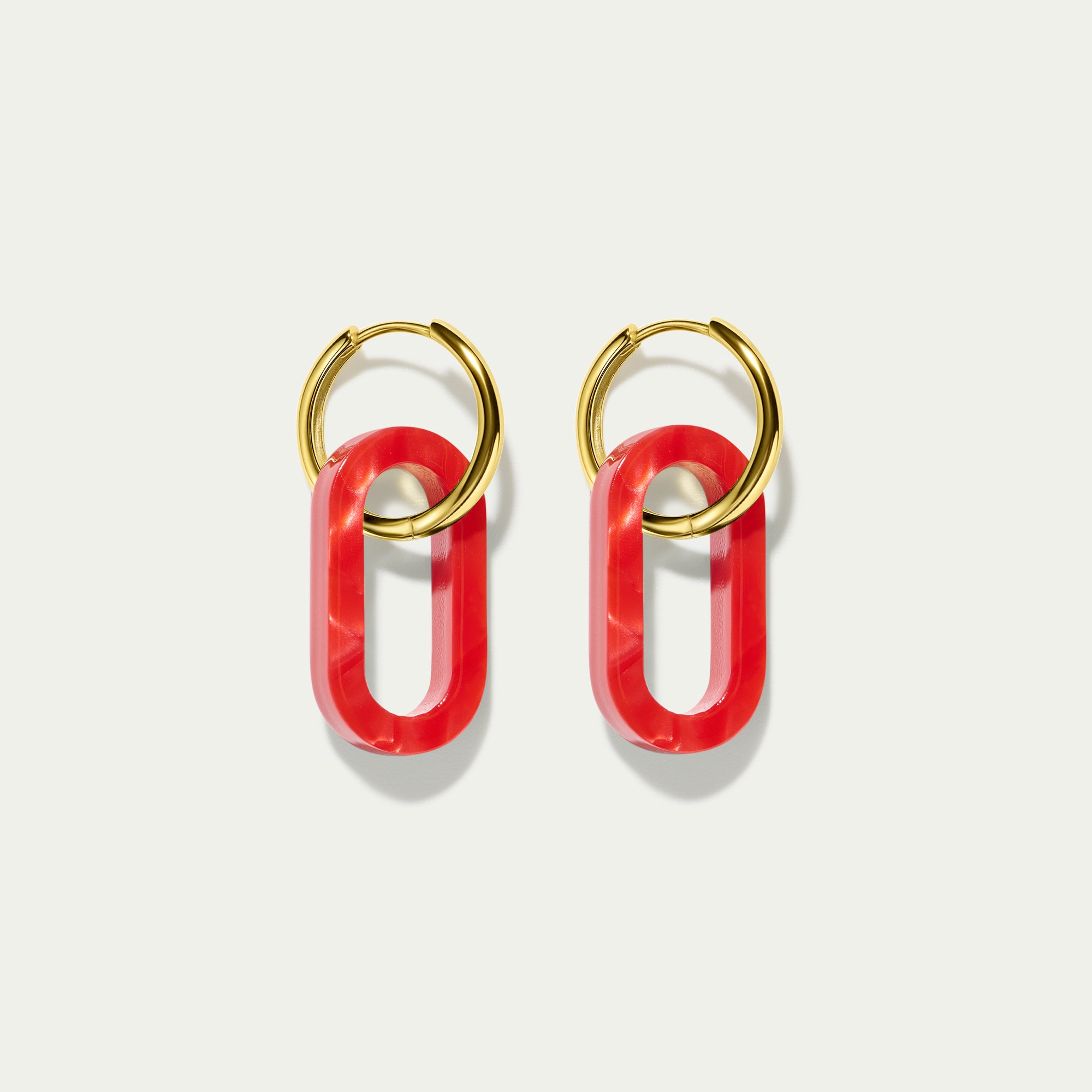 Grande Hoops + Shanghai Link Charms - Gold