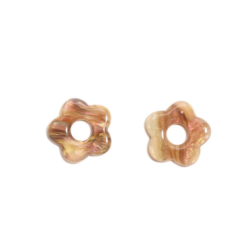 FLOWER CHARM - TIGER-EYE