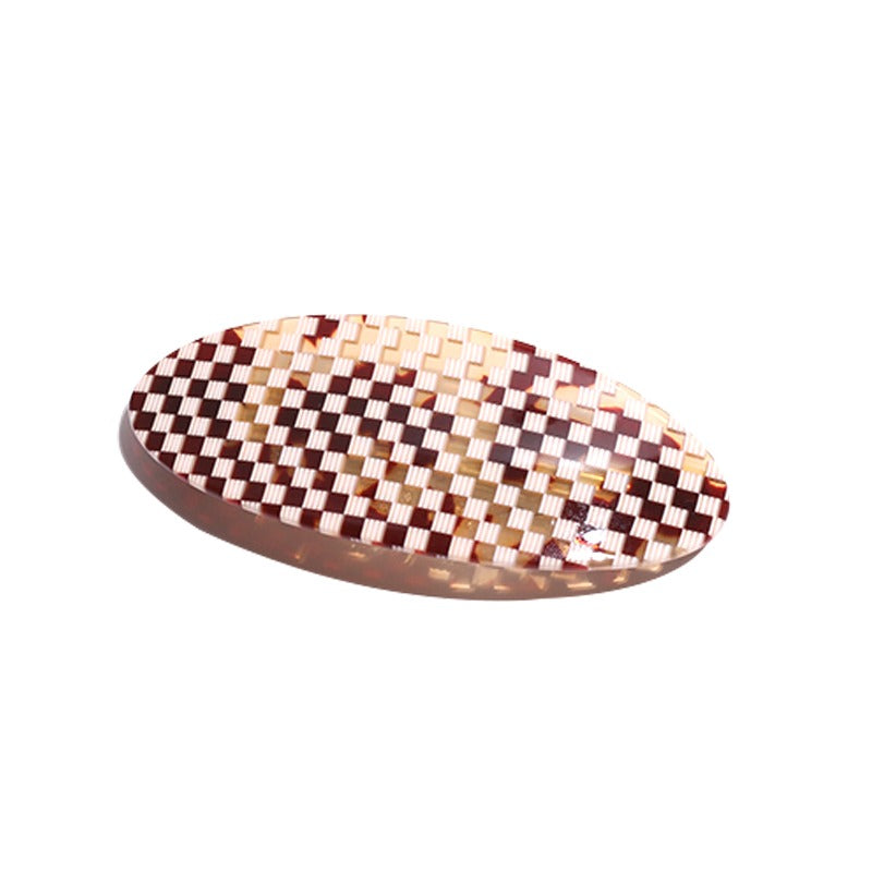 BARRETTE - GINGERBREAD CHECKERS