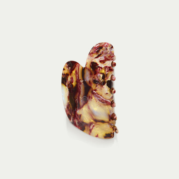 Medium Sculptural Claw - Bordeaux