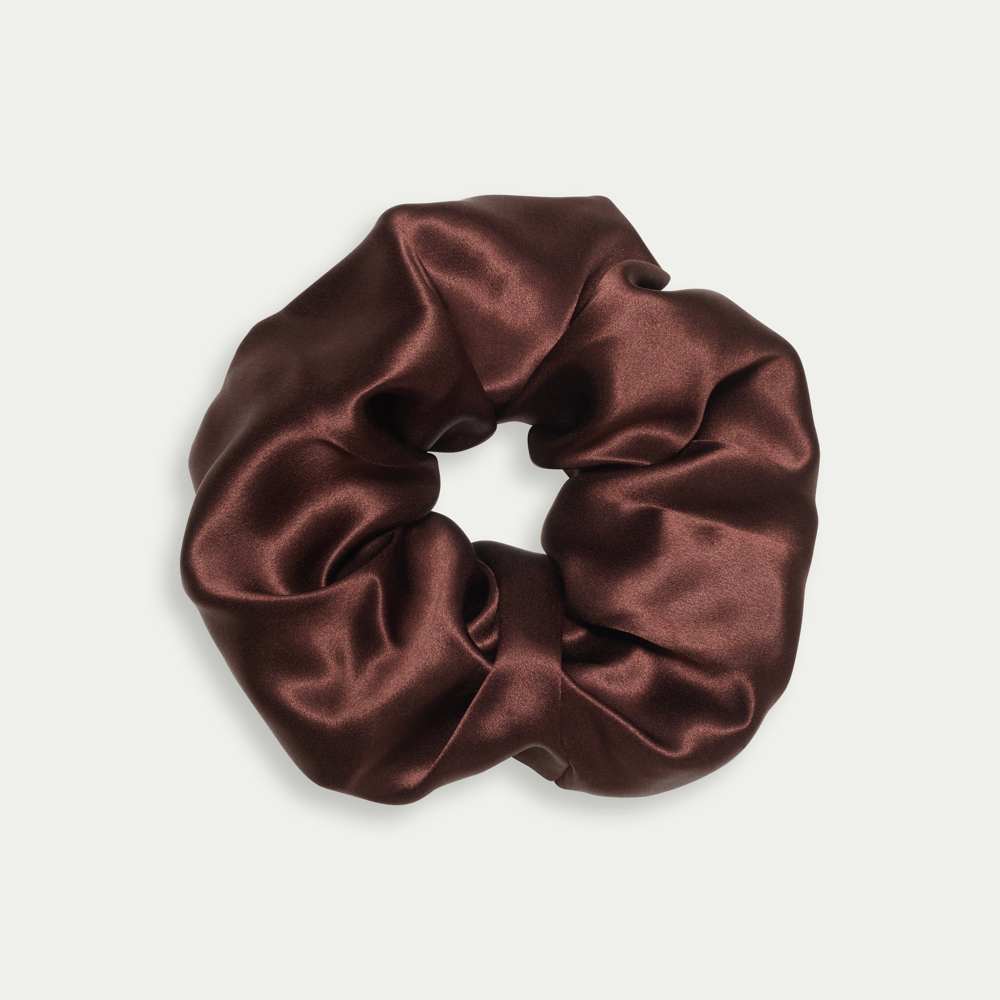 Silk Scrunchie - Chocolate