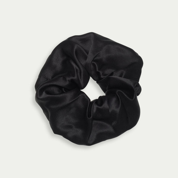 Silk Scrunchie - Noir