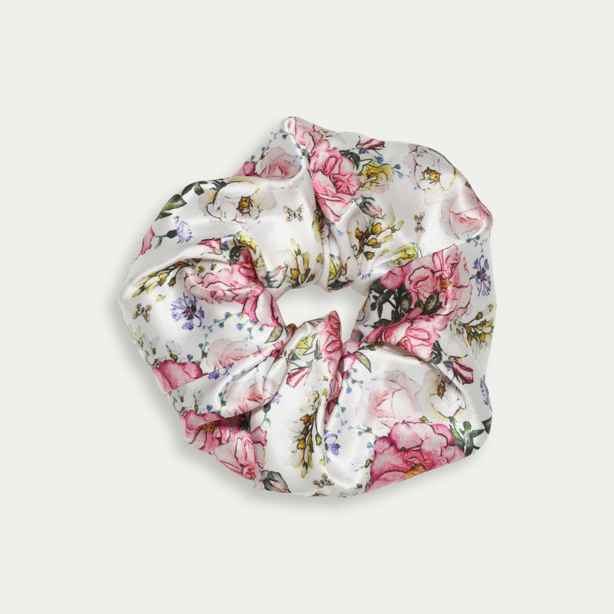 Silk Scrunchie - Peony